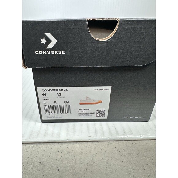 Sz 11 Converse Chuck Taylor All Star Heavy Canvas Shoes White Egret Gum A10512C - Picture 8 of 8